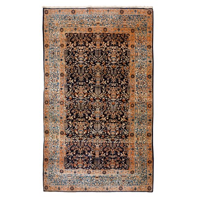 Lot 23 - A fine Kirman Laver small carpet, South Persia