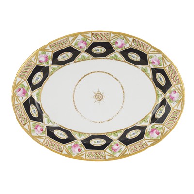 Lot 156 - A Coalport 'Church Gresley' porcelain oval serving dish