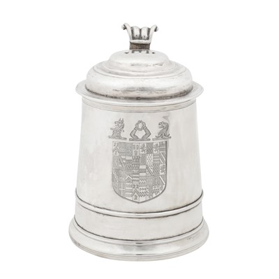 Lot Durham heraldic interest - Newcastle possibly 1738, no maker’s mark