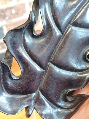 Lot 72 - A Chinese monochrome blue-glazed 'artemisia leaf' washer, Qing dynasty, 18th century