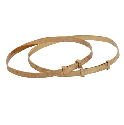 Lot 396 - Two matching bangles