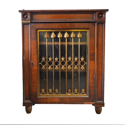 Lot 211 - A William IV style rosewood side cabinet, 19th century