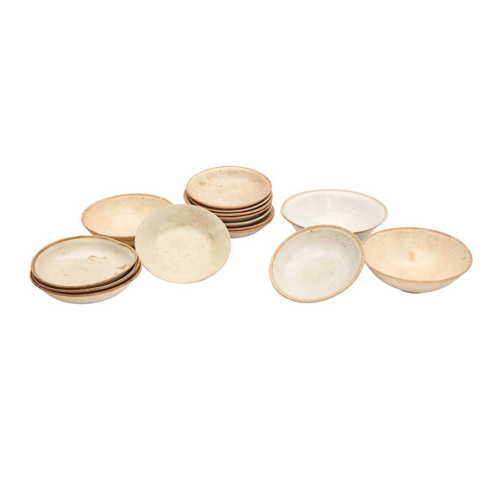 Lot 482 - A group of fifteen Chinese qingbai bowls, Song dynasty