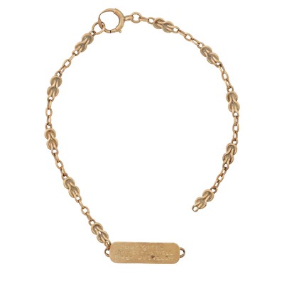 Lot 408 - A name tag bracelet