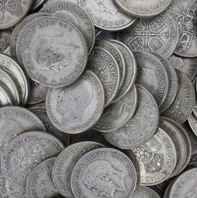Lot 25 - GB Silver Coins- Pre 1946 George V and George VI