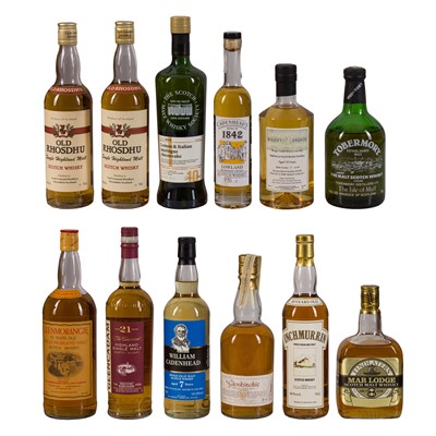 Lot 405 - An Esoteric Mix of Whiskies - 12 bottles