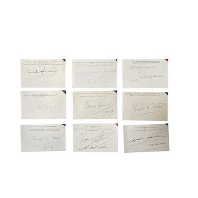 Lot 70 - Autograph Collection.- British Politicians