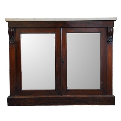 Lot 209 - A William IV rosewood side cabinet