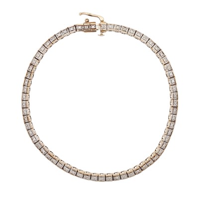 Lot 183 - A diamond line bracelet