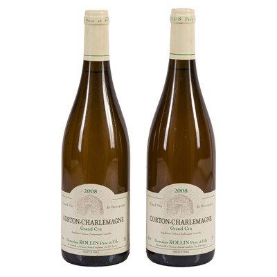 Lot 153 - Domaine Rollin Pere et Fils Corton-Charlemagne Grand Cru 2008 - 2 bottles