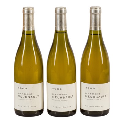 Lot 149 - Vincent Dancer Meursault 1er Cru Les Corbins 2009 - 3 bottles