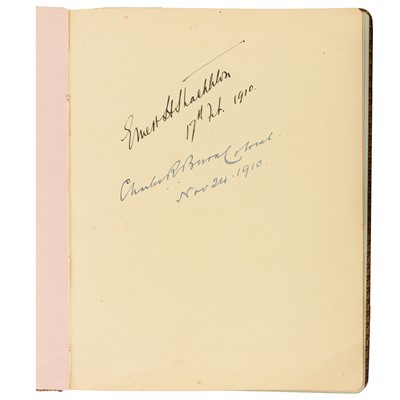 Lot 42 - Autograph Album.- Incl. Ernest Shackleton