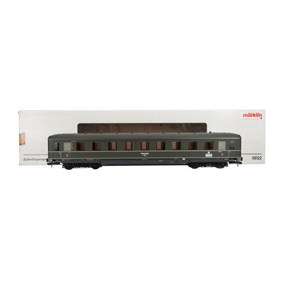 Lot 373 - x2 A MARKLIN Gauge 1 58122 German Outline coaches