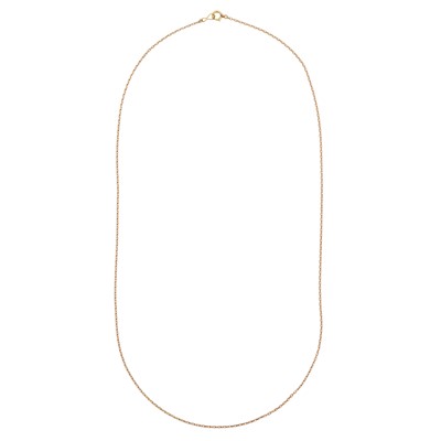 Lot 387 - A cable link chain necklace