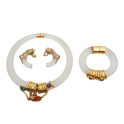 Lot 273 - Alexis Bittar Ι A necklace, bracelet and earring suite