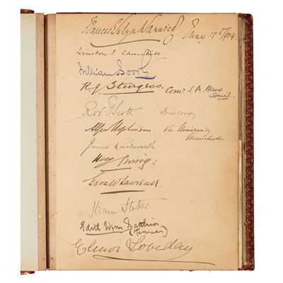 Lot 39 - Autograph Album.- Incl. Churchill, Scott, Stoker