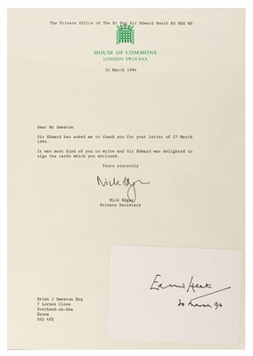 Lot 69 - Autograph Collection.- British Politicians