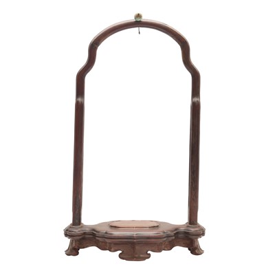 Lot 225 - A Chinese hardwood vase stand, Qing dynasty, 18th-19th century