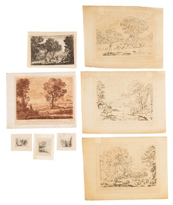 Lot 288 - Lorrain (Claude) A collection of etchings, including: Les deux paysages