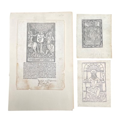 Lot 262 - Cologne (Koeln) German school c.1488; Colophon Guillaume Eustace, (Early 16th Century) Modus bene vivendi. Venice
