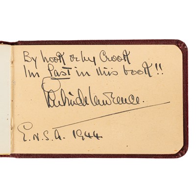 Lot 44 - Autograph album.- Incl. Gertrude Lawrence