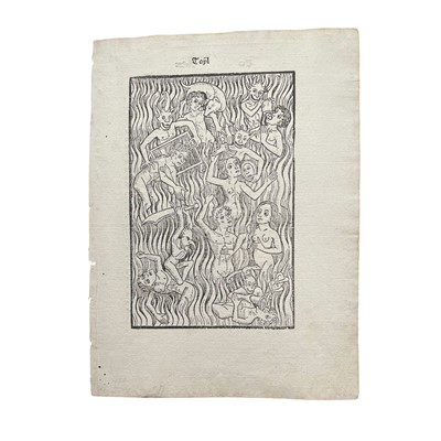 Lot 285 - Anonymous Southern German (late-15th Century) Purgatory (The Seven Deadly Sins), from: Seelenwürzgarten