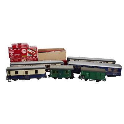 Lot 380 - A large mixed group of G Gauge rolling stock and accessories by LGB