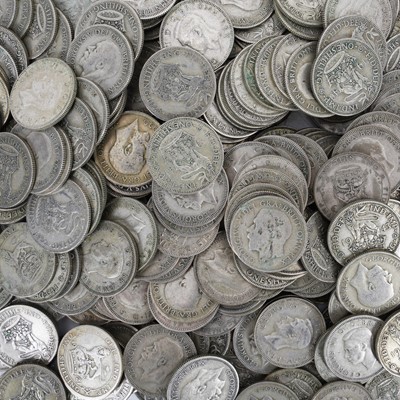 Lot 24 - GB Silver Coins- Pre 1946 George V and George VI