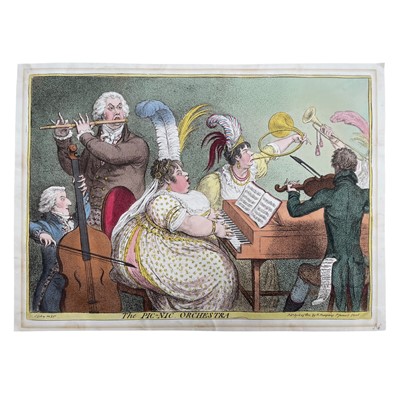 Lot 280 - Gillray (James) The Pic-nic Orchestra
