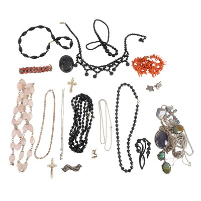Lot 489 - A collection of silver and gem set jewellery