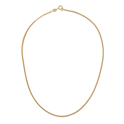 Lot 298 - A wheat chain necklace