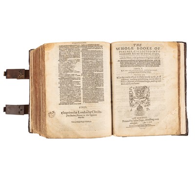 Lot 7 - Bible. Geneva Bible The Psalter or Psalmes of David [1579]