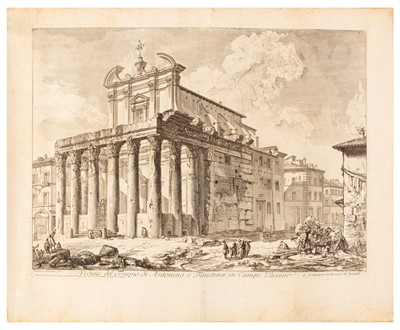 Lot 292 - Piranesi (Giovanni Battista) Veduta del Tempio di Antonino e Faustina in Campo Vaccino