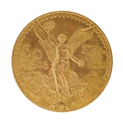 Lot 1 - Mexico - 50 Pesos 21ct gold coin