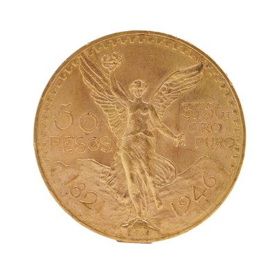 Lot 3 - Mexico - 50 Pesos 21ct gold coin