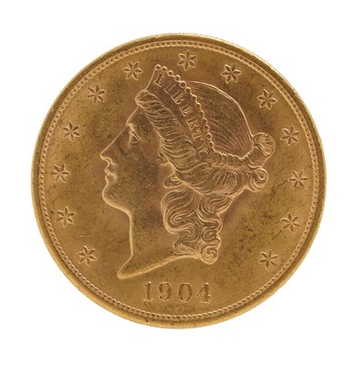 Lot 4 - United States of America- Double Eagle 20 Dollar 21ct gold coin