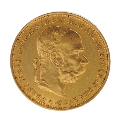 Lot 12 - Austro Hungarian - 20 Corona 21ct gold coin