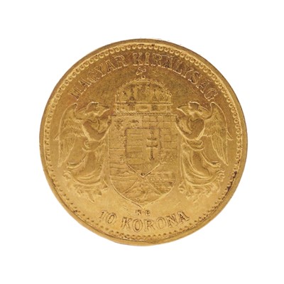 Lot 11 - Austro Hungarian 10 Korona 21ct gold coin