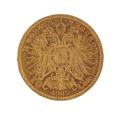 Lot 8 - Austro Hungarian 10 Korona 21ct gold coin
