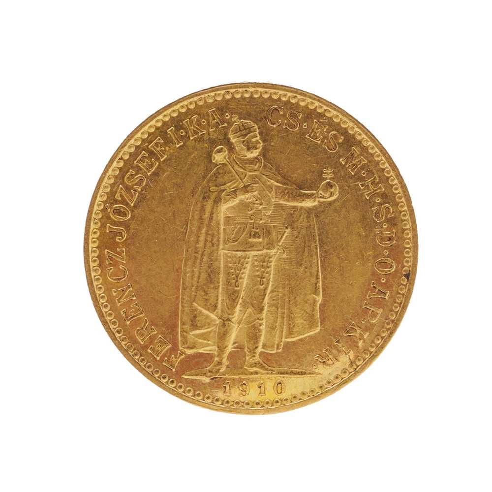 Lot 7 - Austro Hungarian 10 Korona 21ct gold coin