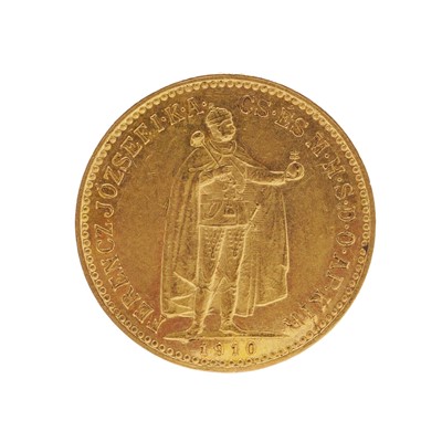 Lot 7 - Austro Hungarian 10 Korona 21ct gold coin
