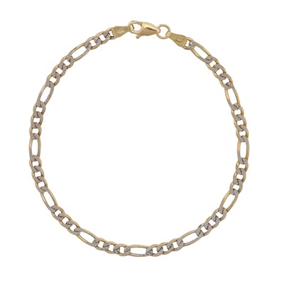 Lot 488 - A figaro link bracelet