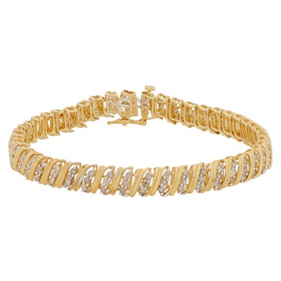 Lot 458 - A diamond bracelet