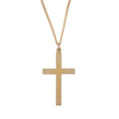 Lot 374 - A cross pendant necklace