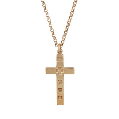 Lot 365 - A cross pendant necklace