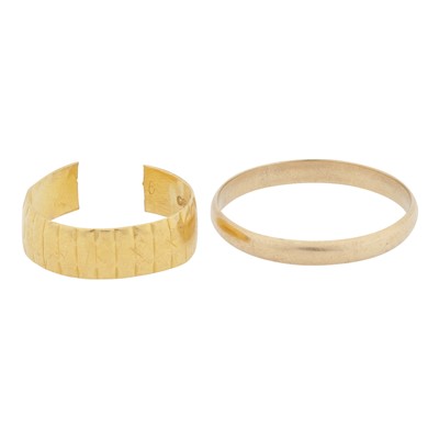 Lot 314 - Two band rings