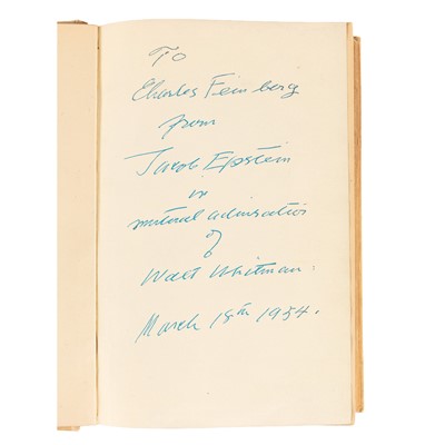 Lot 194 - Epstein. Let There Be Sculpture, Inscr. Ltd ed. 1940