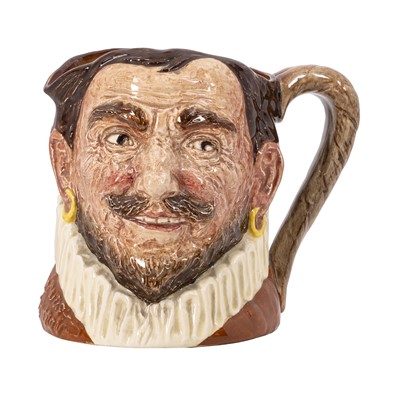 Lot 131A - A Royal Doulton Hatless Francis Drake Character Jug