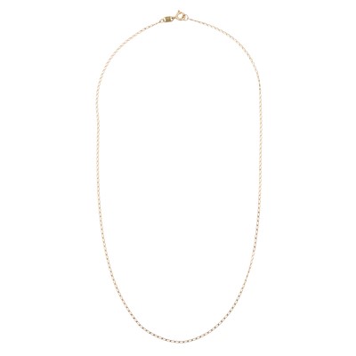 Lot 291 - A curb link chain necklace