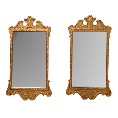Lot 76 - A pair of early to mid 20th Century George II style mirrors
